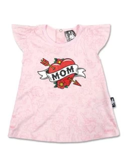 Six Bunnies Pink Mom Tattoo Dress