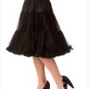 Banned Starlite 23" Petticoat: Black -Fashion Apparel Big C Edit Front 71951.1556853344