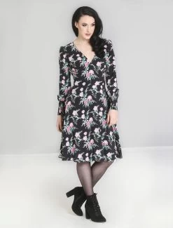 Hell Bunny Felicia Dress - Medium -Fashion Apparel Big C Edit Front 77625.1675579204