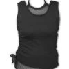 Spiral Gothic Rock 2 In 1 Mesh Neck Tie Top 1 Spiral Gothic Rock 2 In 1 Mesh Neck Tie Top -Fashion Apparel Big C Edit Front 78024.1549428437