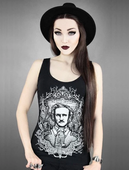 Restyle Edgar Allen Poe Tank Top 3 Restyle Edgar Allen Poe Tank Top