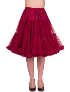 Banned Starlite 23" Petticoat: Bordeaux