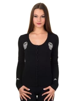 Banned Black Magic Cardigan - Small, Medium And XL -Fashion Apparel Big C Edit Front 88971.1623317095