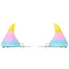 Kreepsville 666 Horror Hair Horns: Rainbow -Fashion Apparel Big C Edit Front 89815.1662376161