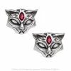 Alchemy Gothic - Sacred Cat Stud Earrings -Fashion Apparel Big C Edit Front 91204.1561344380