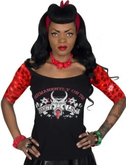 Kreepsville 666 Krampus Naughty List Shoulder Tee - Small And Medium