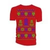 Doctor Who Ugly Christmas Sweater Unisex T-Shirt: Red -Fashion Apparel Big C Edit Front 96490.1559710047
