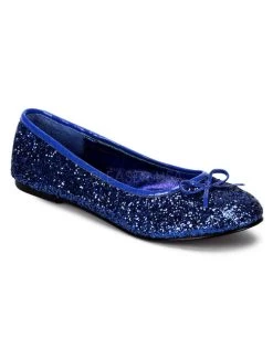 Funtasma Star Glitter Flats: Blue - US8