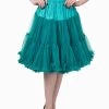 Banned Starlite 23" Petticoat: Emerald 1 Banned Starlite 23" Petticoat: Emerald -Fashion Apparel Big C Edit Front 96964.1556853599