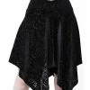 Killstar Etta Burnout Velvet Skirt - XS And Small -Fashion Apparel Big C Edit Front 99403.1575021269