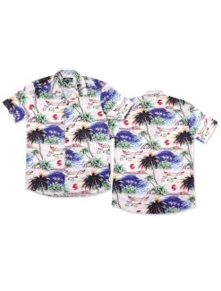 Loose Riders Button Up Shirt: Tahiti 8 Loose Riders Button Up Shirt: Tahiti -Fashion Apparel Big C Edit Front n Back 04820.1569122608