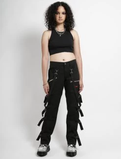 Tripp NYC Black Super Strap Bondage Pants - Size 30 -Fashion Apparel Big C Edit Full Female 98980.1599904138
