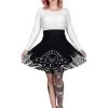 Too Fast Starry-Eyed Bat Skater Skirt -Fashion Apparel Big C Edit Full Front 32430.1570093184