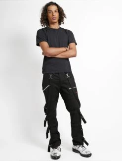 Tripp NYC Black Super Strap Bondage Pants - Size 30 -Fashion Apparel Big C Edit Full Male 09201.1614600240