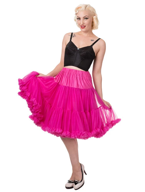 Banned Starlite 23" Petticoat: Hot Pink 4 Banned Starlite 23" Petticoat: Hot Pink - Image 2