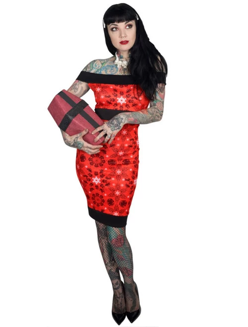Kreepsville 666 Krampus Pencil Dress 3 Kreepsville 666 Krampus Pencil Dress