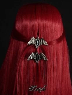 Restyle Carpe Noctem Bat Hair Clips (pair) 9 Restyle Carpe Noctem Bat Hair Clips (pair) -Fashion Apparel Big C Edit Hair Back 48612.1600327482