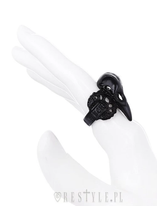 Restyle Black Witch Crow Ring 4 Restyle Black Witch Crow Ring - Image 2