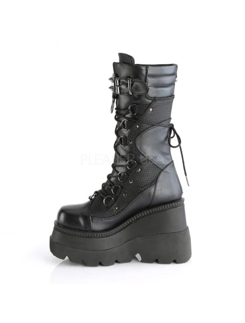 Demonia Shaker Pierced Mid-Calf Boots - PRE-ORDER 7 Demonia Shaker Pierced Mid-Calf Boots - PRE-ORDER - Image 5