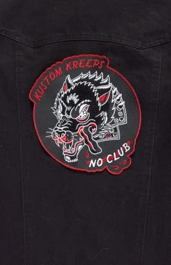 Kustom Kreeps No Club Oversized Patch 7 Kustom Kreeps No Club Oversized Patch -Fashion Apparel Big C Edit Jacket Close 55652.1561709343
