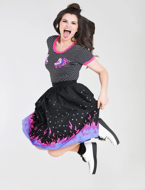 Hell Bunny Pinball 50's Skirt - XS And Small 7 Hell Bunny Pinball 50's Skirt - XS And Small - Image 5