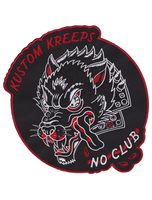 Kustom Kreeps No Club Oversized Patch 3 Kustom Kreeps No Club Oversized Patch