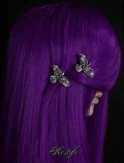 Restyle Black Diamond Raven Hair Clips (pair) 9 Restyle Black Diamond Raven Hair Clips (pair) -Fashion Apparel Big C Edit Mannequin Side 1 64811.1600265824