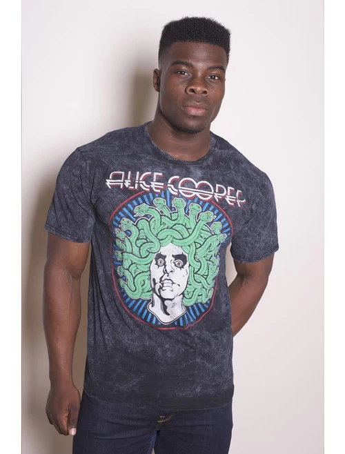 Alice Cooper Medusa Unisex T-Shirt: Stonewash- Small 4 Alice Cooper Medusa Unisex T-Shirt: Stonewash- Small - Image 3