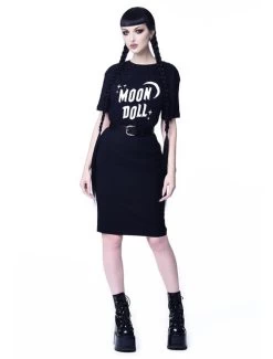 Rogue + Wolf Moon Doll Tee - XS To XL -Fashion Apparel Big C Edit Model 5 25903.1631854660