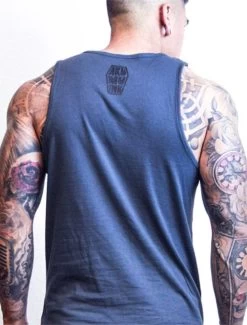 Akumu Ink Final Standoff Men's Tank 13 Akumu Ink Final Standoff Men's Tank -Fashion Apparel Big C Edit Model Back 02144.1628075844