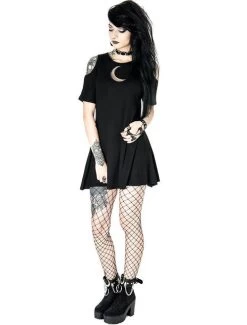 Restyle Mesh Tunic: Crescent Moon - XS To 4XL -Fashion Apparel Big C Edit Model Front Full 48447.1559280115