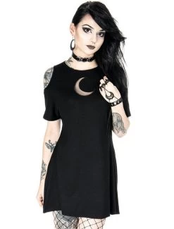 Restyle Mesh Tunic: Crescent Moon - XS To 4XL -Fashion Apparel Big C Edit Model Front 02653.1559280112