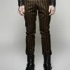 Punk Rave Striped Steampunk Pants 1 Punk Rave Striped Steampunk Pants -Fashion Apparel Big C Edit Model Front 25494.1559194187