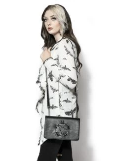 BlackCraft Cult Pentagram Crossbody Bag 9 BlackCraft Cult Pentagram Crossbody Bag -Fashion Apparel Big C Edit Model Side 06935.1604655202