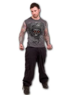 Spiral Roots Of Hell Sleeveless T-Shirt -Fashion Apparel Big C Edit Model 40464.1560570948