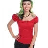 Collectif Lorena Top: Red - 3XL -Fashion Apparel Big C Edit Model 69238.1606894003