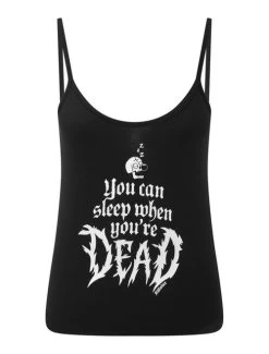 Killstar Dead Sleepy Sleep Vest - XS And Small -Fashion Apparel Big C Edit No Model 03544.1581504476