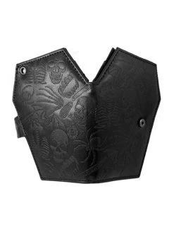 Kreepsville 666 Embossed Skull Coffin Wallet -Fashion Apparel Big C Edit Open Outer 74545.1588337150