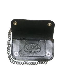 Lucky 13 Death Or Glory Embossed Leather Wallet: Black 5 Lucky 13 Death Or Glory Embossed Leather Wallet: Black -Fashion Apparel Big C Edit Open 57980.1570180231