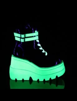 Demonia Shaker Ankle Boots: UV Neon Green - PRE-ORDER -Fashion Apparel Big C Edit Outer 71916.1685614713