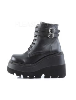 Demonia Shaker Matte Black Ankle Boots - US10 IN STOCK -Fashion Apparel Big C Edit Outside 10920.1559027859