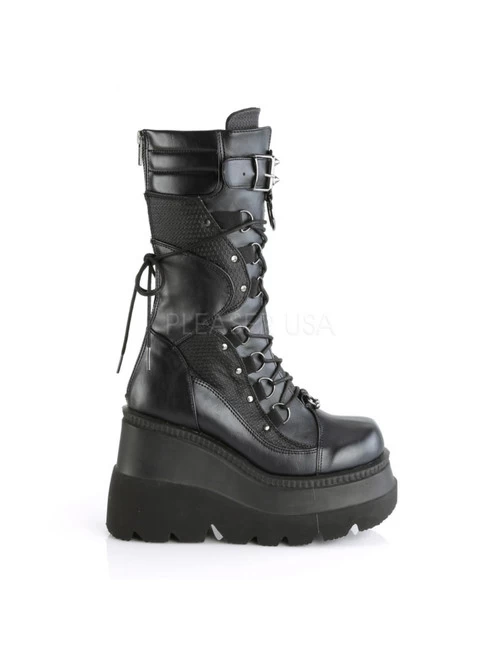 Demonia Shaker Pierced Mid-Calf Boots - PRE-ORDER 5 Demonia Shaker Pierced Mid-Calf Boots - PRE-ORDER - Image 3