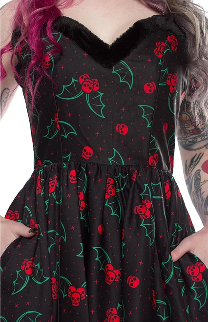 Sourpuss Holly Bats Sophia Dress 6 Sourpuss Holly Bats Sophia Dress - Image 4