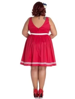 Hell Bunny Ariel Dress Red - 3XL 5 Hell Bunny Ariel Dress Red - 3XL -Fashion Apparel Big C Edit Plus Back 11503.1548382271