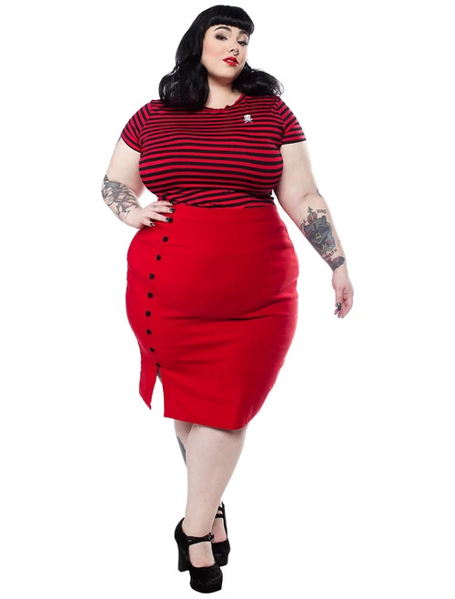 Sourpuss Striped Jolly Roger Top 7 Sourpuss Striped Jolly Roger Top - Image 5