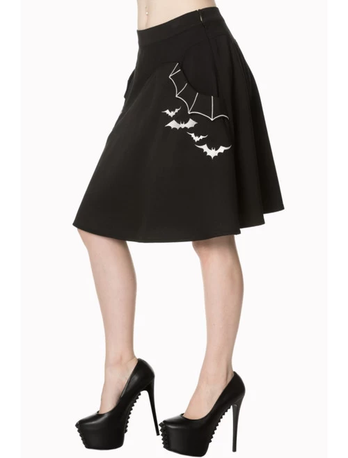 Banned Batting Eyelids Skater Skirt - XS And Small 3 Banned Batting Eyelids Skater Skirt - XS And Small