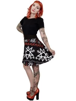 Too Fast 666 Christmas Sweater Skater Skirt 9 Too Fast 666 Christmas Sweater Skater Skirt -Fashion Apparel Big C Edit Side Full 59636.1573715184