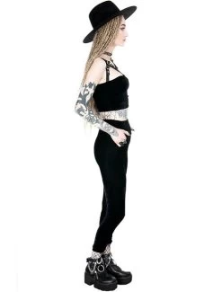 Restyle Black Velvet Pants - 2XL And 3XL 21 Restyle Black Velvet Pants - 2XL And 3XL -Fashion Apparel Big C Edit Side Full 18348.1558934890