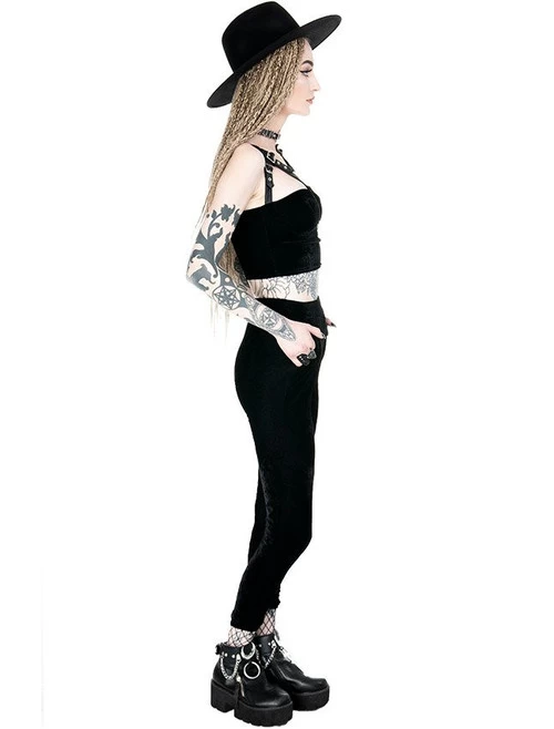 Restyle Black Velvet Pants - 2XL And 3XL 11 Restyle Black Velvet Pants - 2XL And 3XL - Image 9