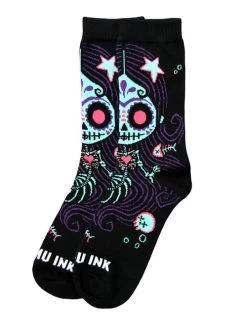 Akumu Ink La Sirena Unisex Socks -Fashion Apparel Big C Edit Side 47869.1581745343